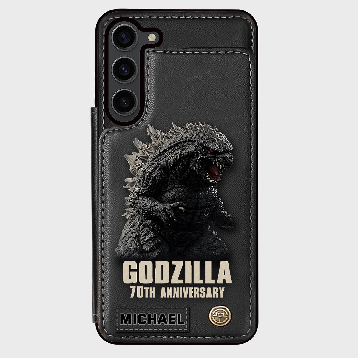 Monster 70th Anniversary Custom Name - Personalized Giant Monster Wallet Phone Case