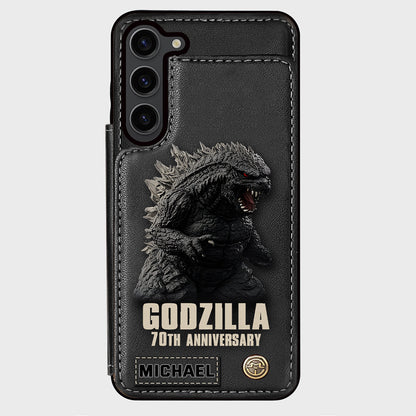 Monster 70th Anniversary Custom Name - Personalized Giant Monster Wallet Phone Case