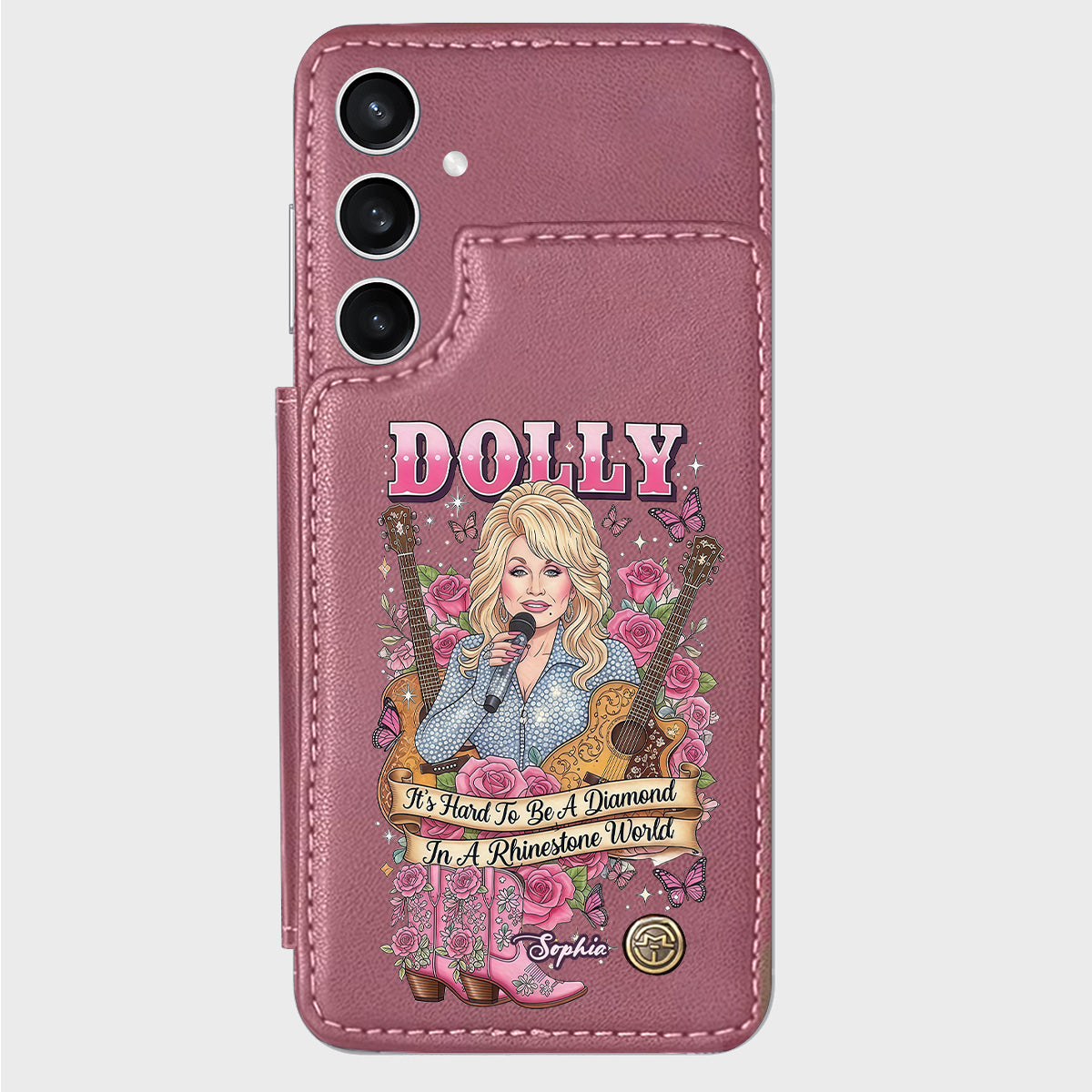 It’s Hard To Be A Diamond In A Rhinestone World - Personalized Wallet Phone Case