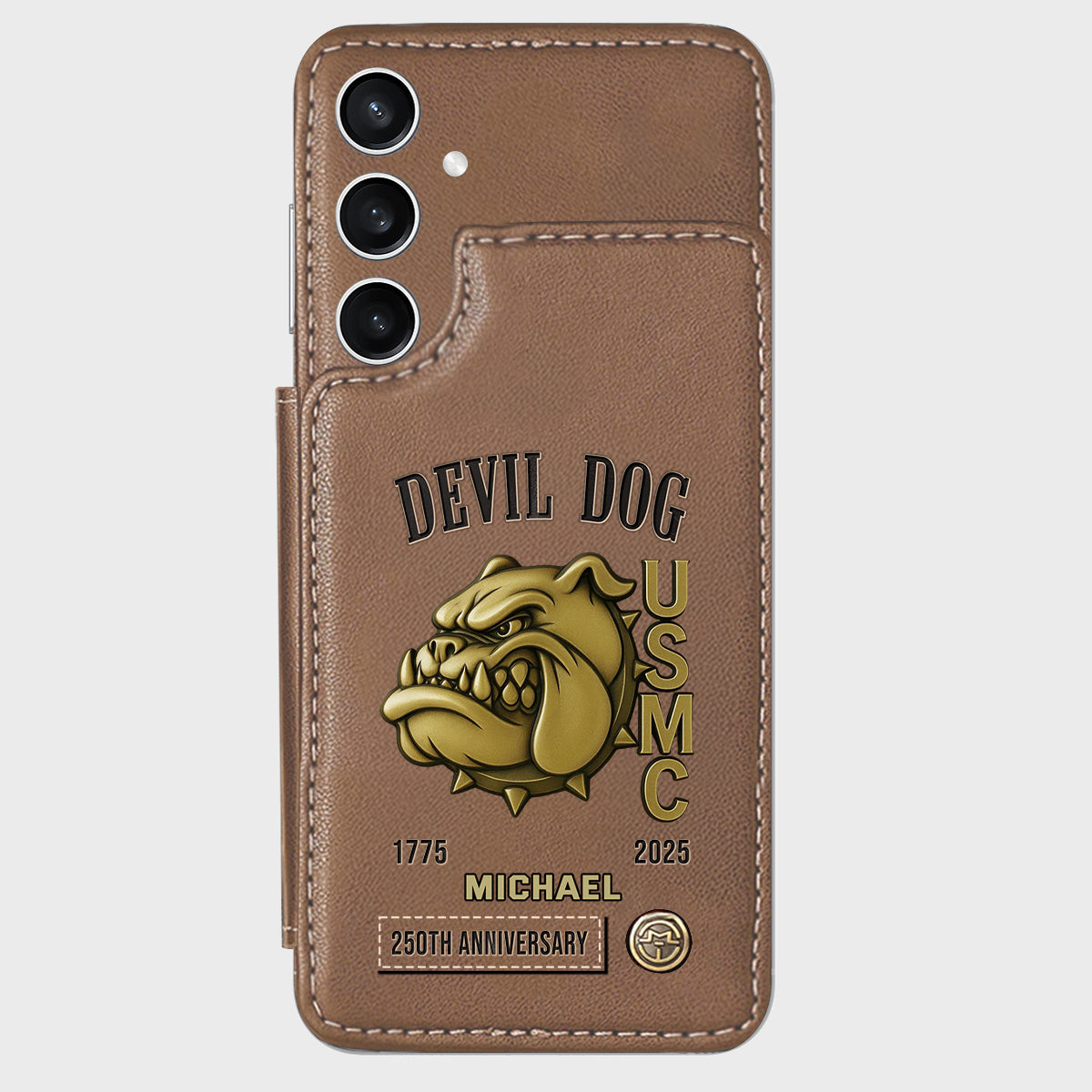 250th Anniversary - Personalized Veteran Wallet Phone Case