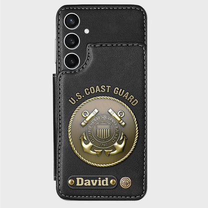 Honor Respect Devotion To Duty - Personalized Veteran Wallet Phone Case