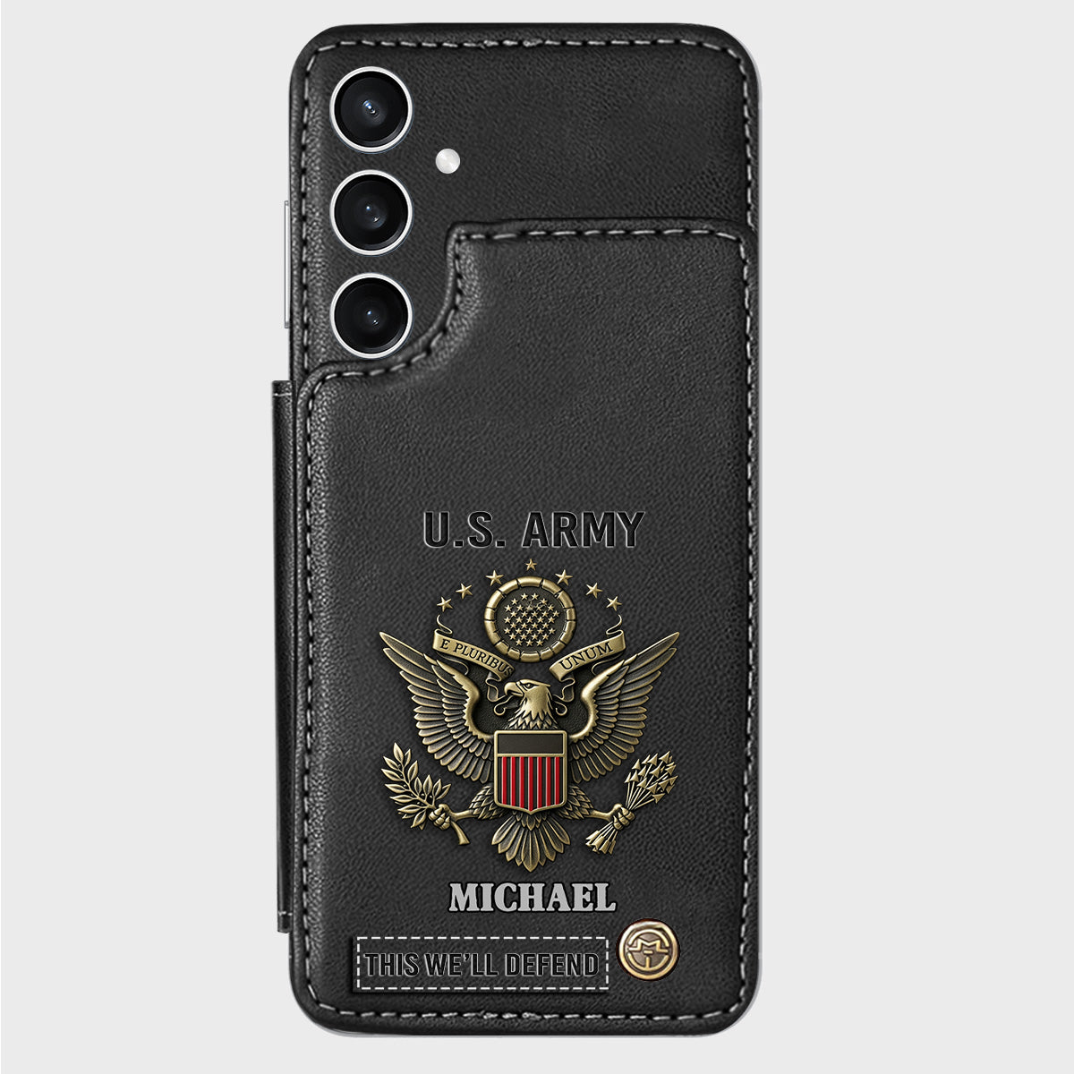 This We'll Defend - Personalized Veteran Wallet Phone Case