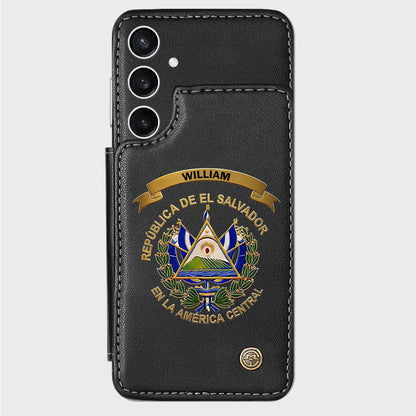 Proud El Salvador - Personalized Expats Wallet Phone Case