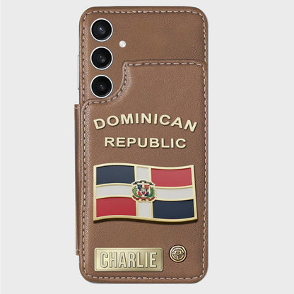 Proud Dominican - Personalized Expats Wallet Phone Case