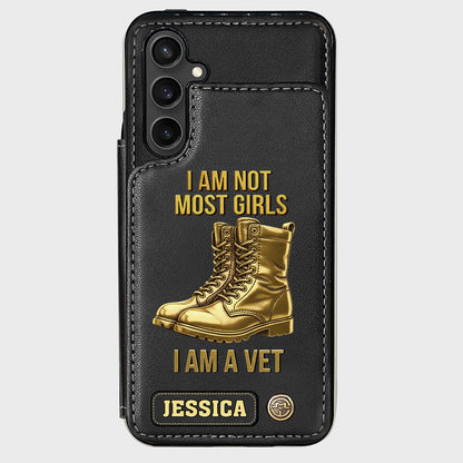 I Am A Vet - Personalized Veteran Wallet Phone Case
