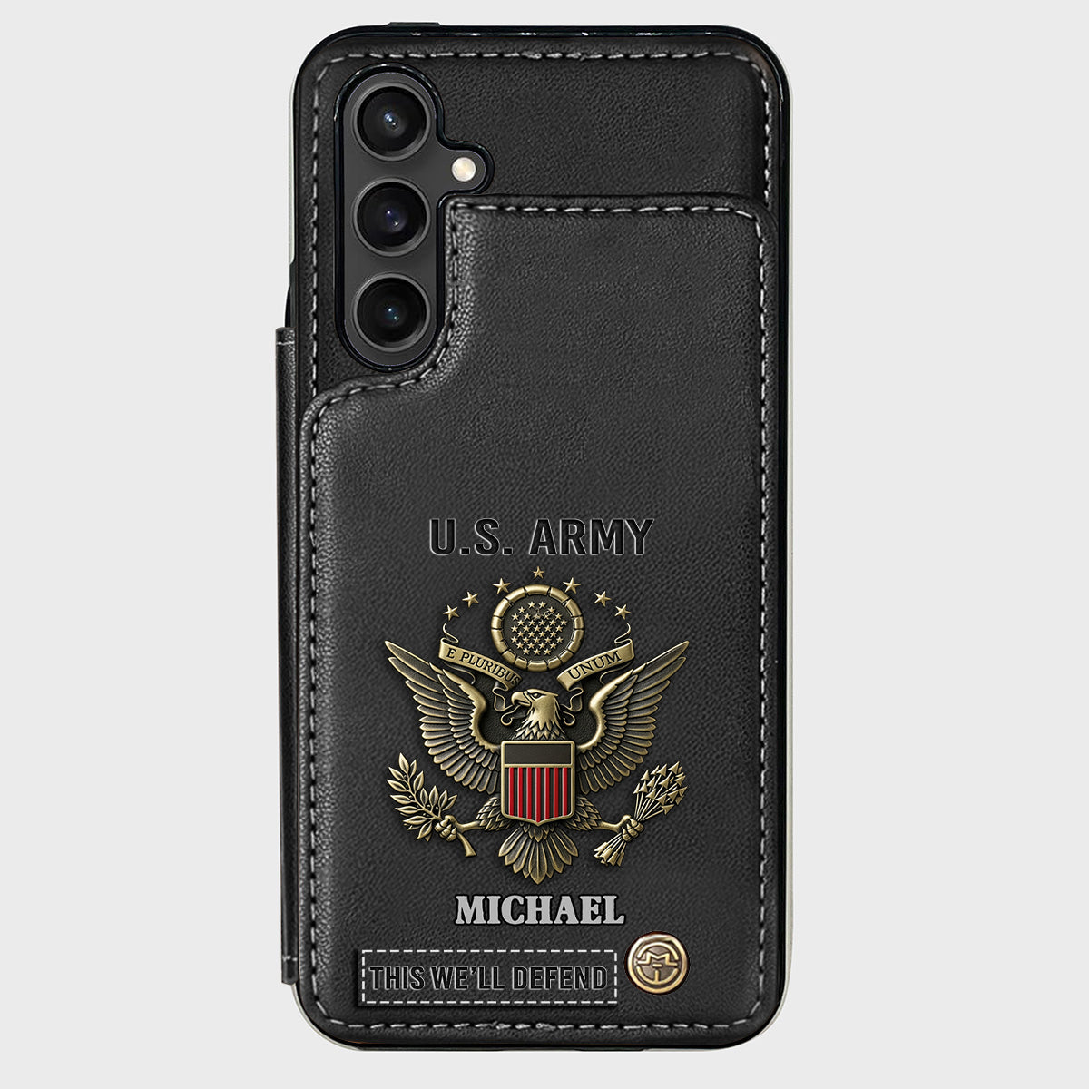 This We'll Defend - Personalized Veteran Wallet Phone Case