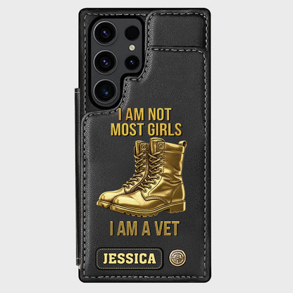 I Am A Vet - Personalized Veteran Wallet Phone Case