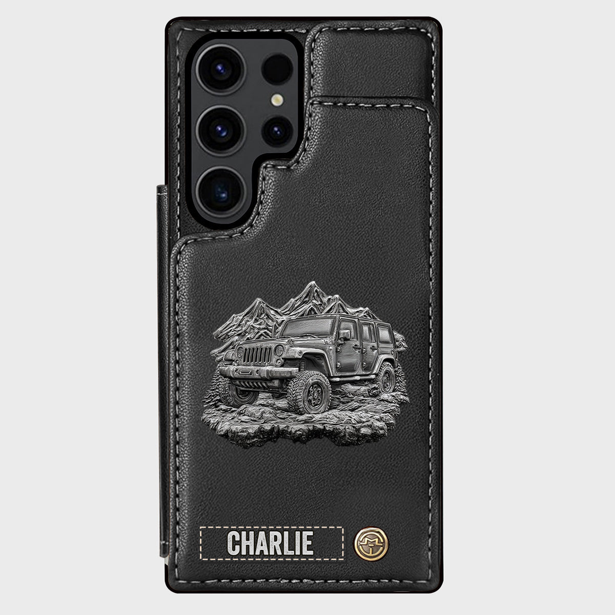 Metallic Off-Road Car - Personalized Car Wallet Phone Case