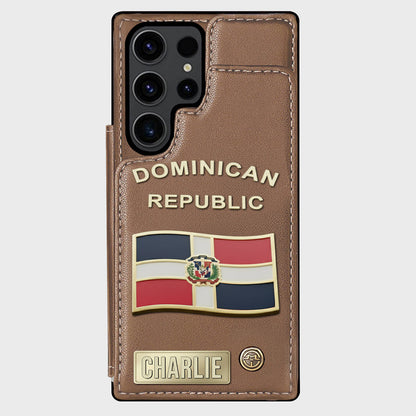 Proud Dominican - Personalized Expats Wallet Phone Case
