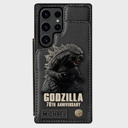Monster 70th Anniversary Custom Name - Personalized Giant Monster Wallet Phone Case
