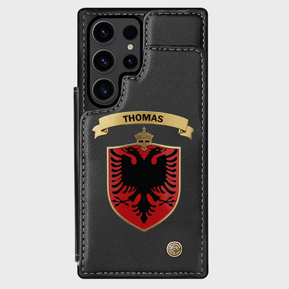 Proud Albania - Personalized Expats Wallet Phone Case