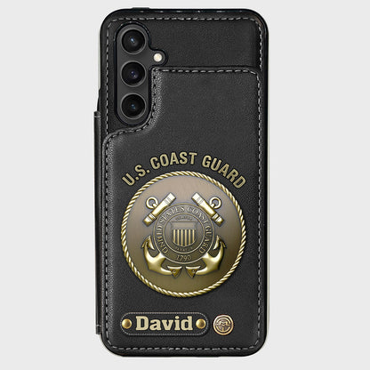 Honor Respect Devotion To Duty - Personalized Veteran Wallet Phone Case