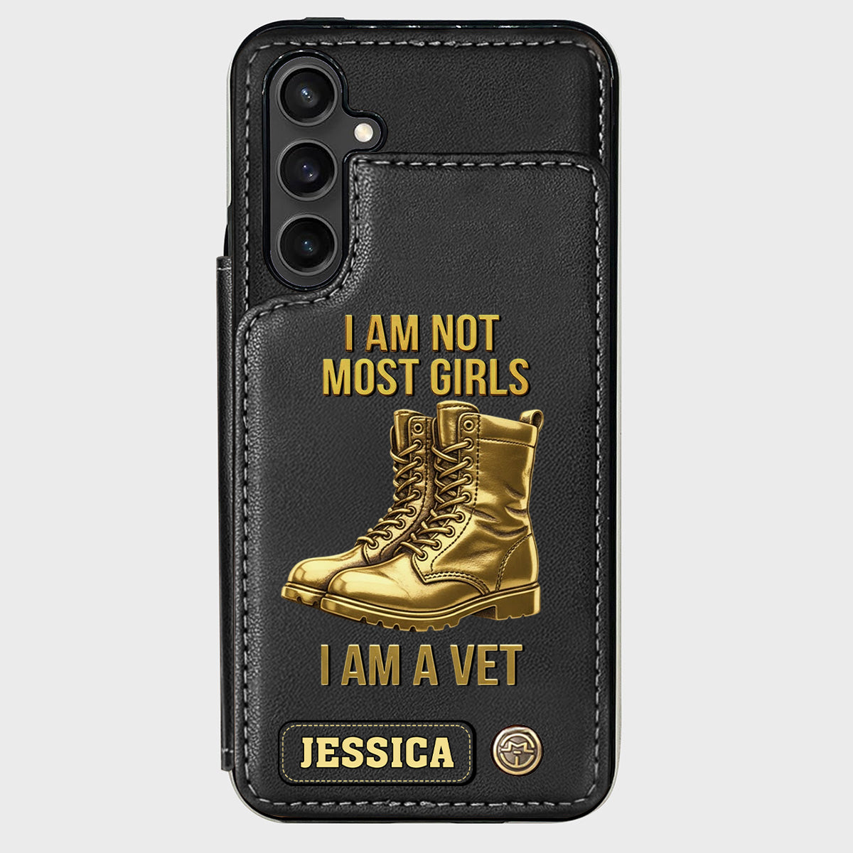 I Am A Vet - Personalized Veteran Wallet Phone Case
