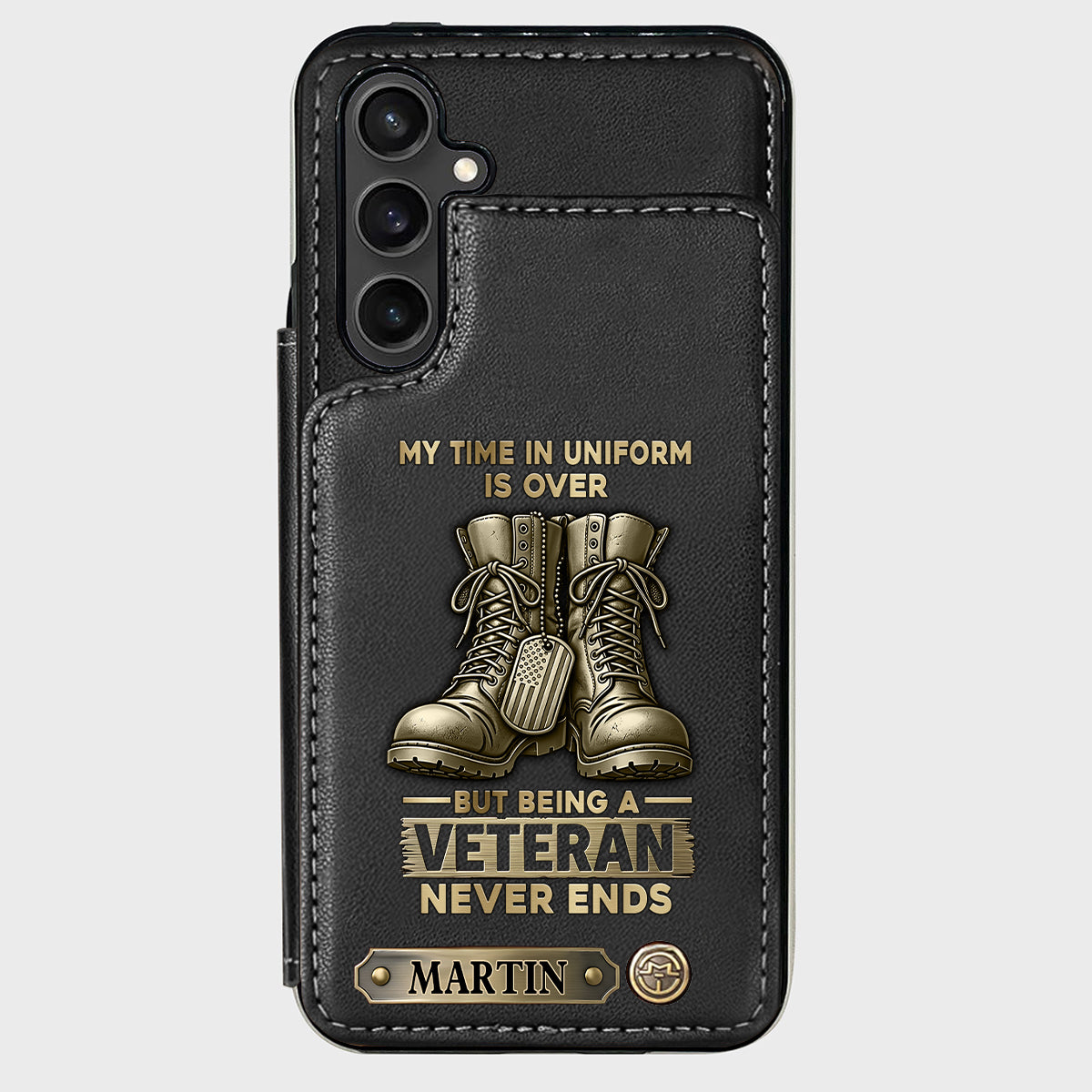 Proud Veteran - Personalized Veteran Wallet Phone Case