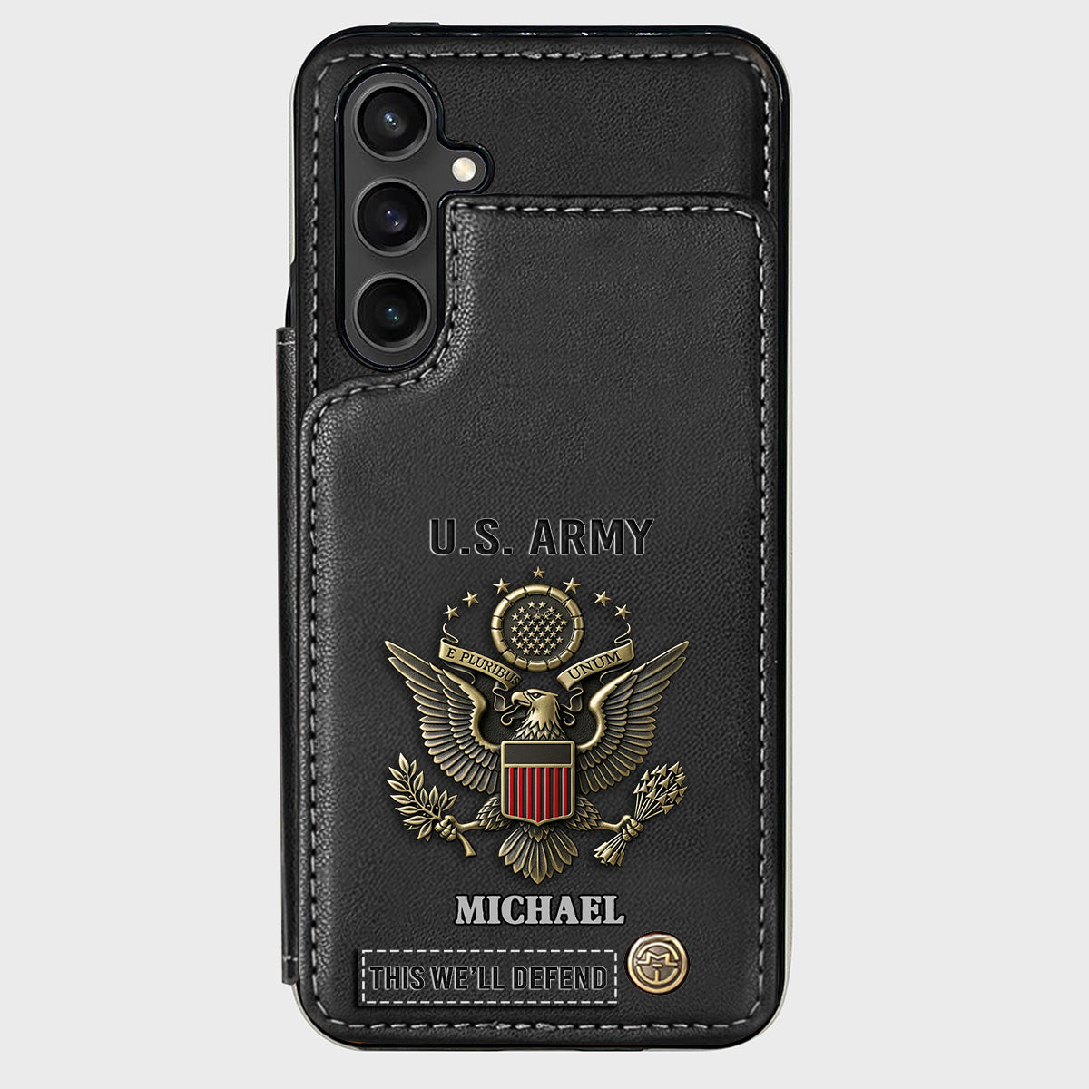 This We'll Defend - Personalized Veteran Wallet Phone Case