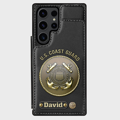 Honor Respect Devotion To Duty - Personalized Veteran Wallet Phone Case