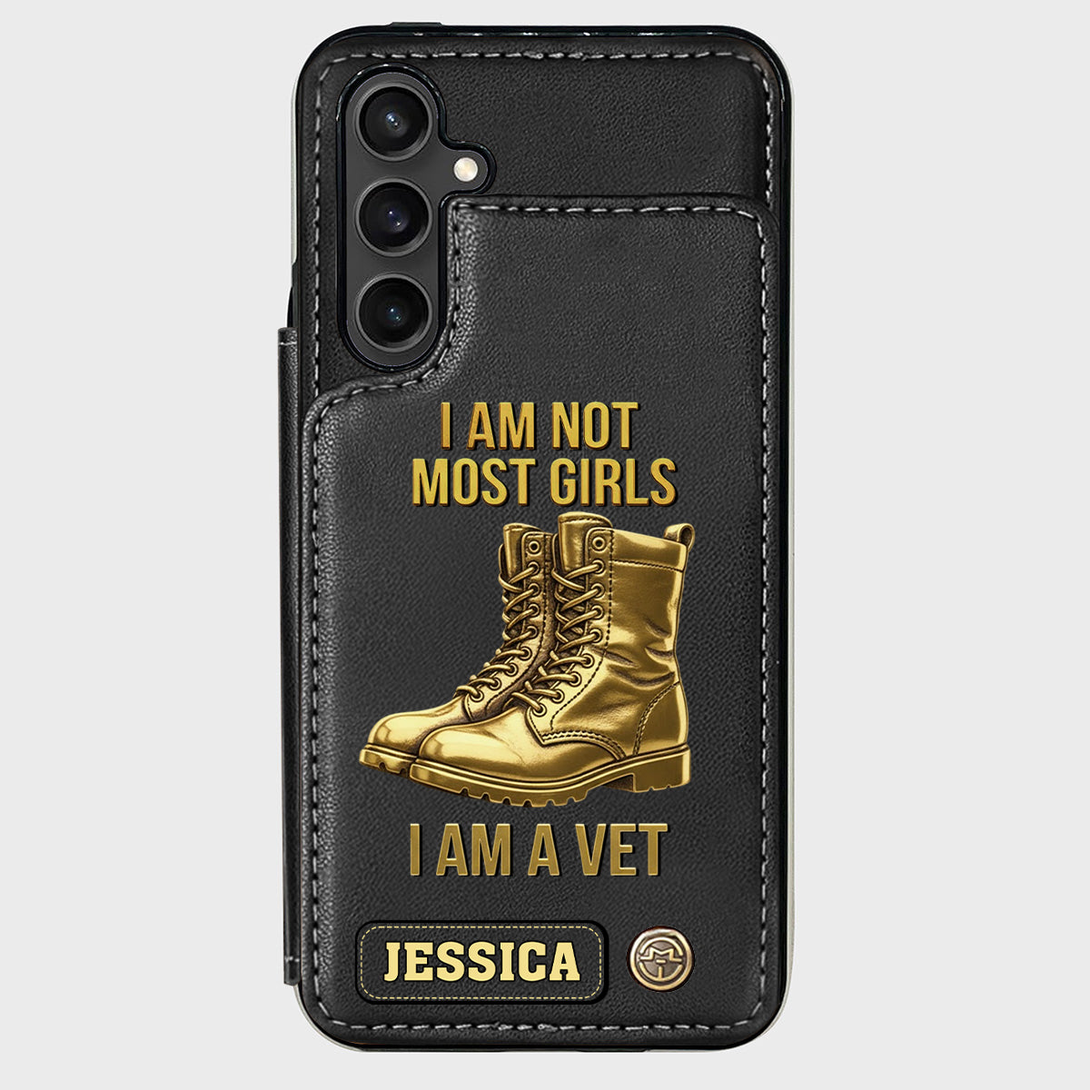 I Am A Vet - Personalized Veteran Wallet Phone Case
