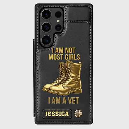 I Am A Vet - Personalized Veteran Wallet Phone Case