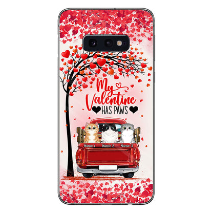 My Valentine Has Paws - Personalized Cat Phone Case