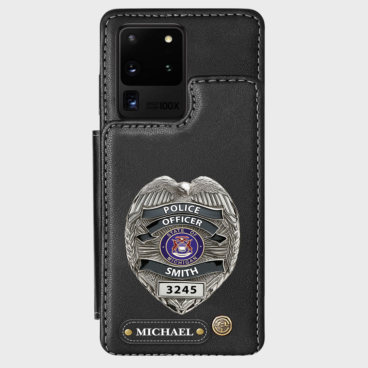 Serve And Protect - Personalized Police Officer Wallet Phone Case