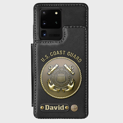 Honor Respect Devotion To Duty - Personalized Veteran Wallet Phone Case