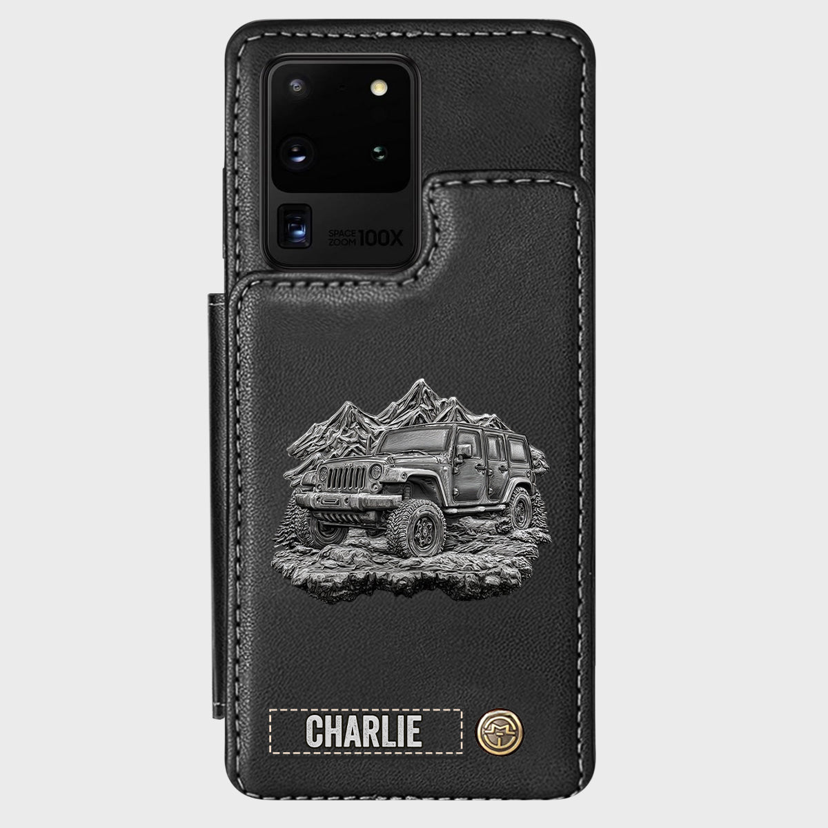 Metallic Off-Road Car - Personalized Car Wallet Phone Case