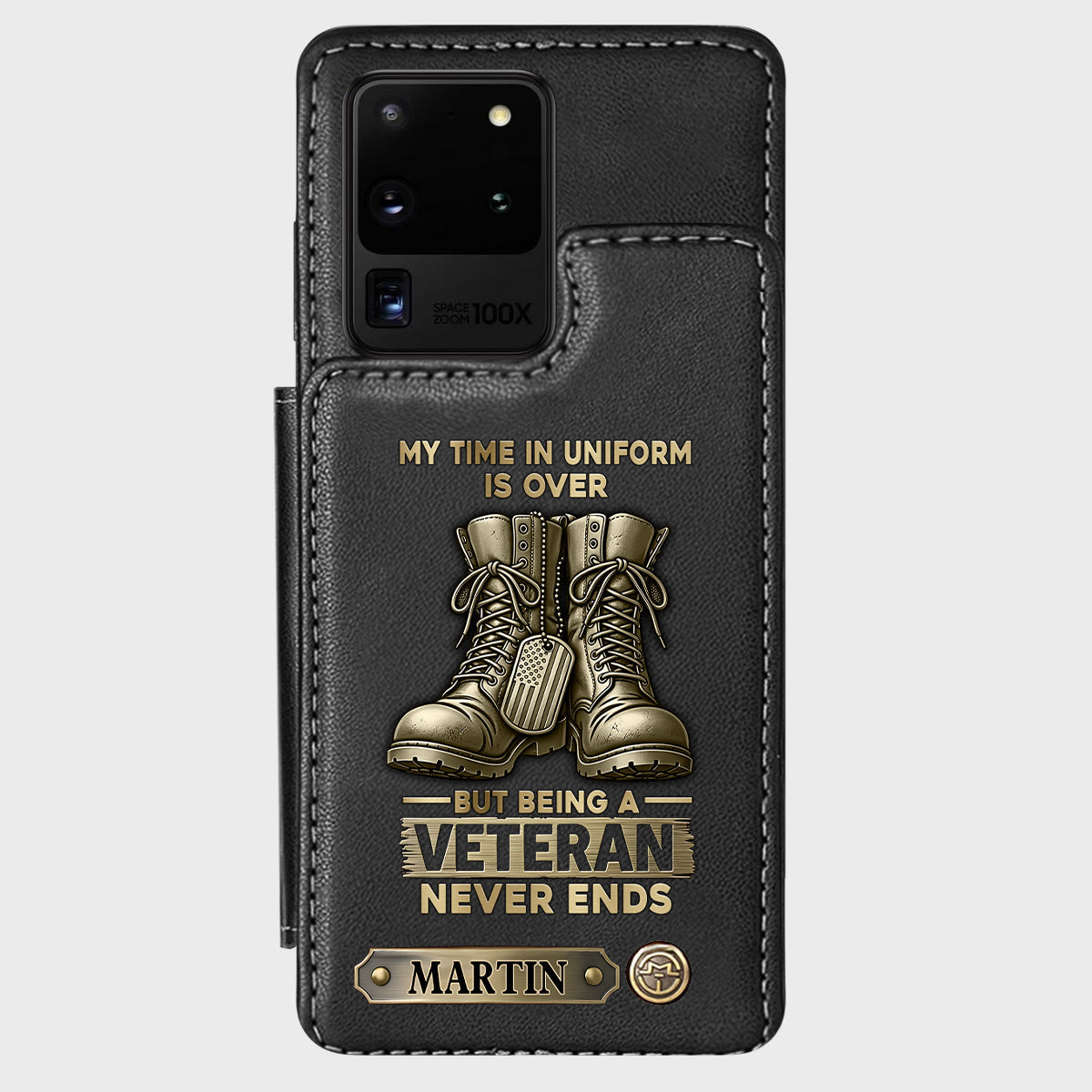 Proud Veteran - Personalized Veteran Wallet Phone Case