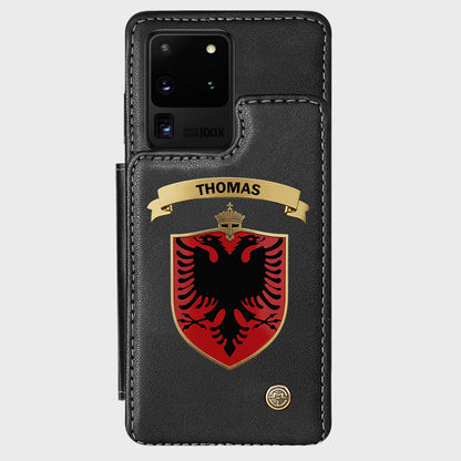 Proud Albania - Personalized Expats Wallet Phone Case