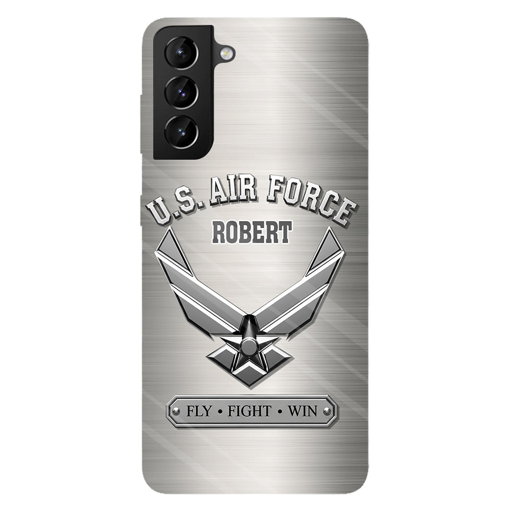 Fly · Fight · Win - Personalized Veteran Full Print Phone Case