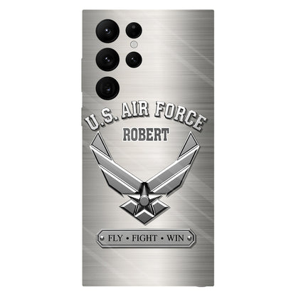 Fly · Fight · Win - Personalized Veteran Full Print Phone Case
