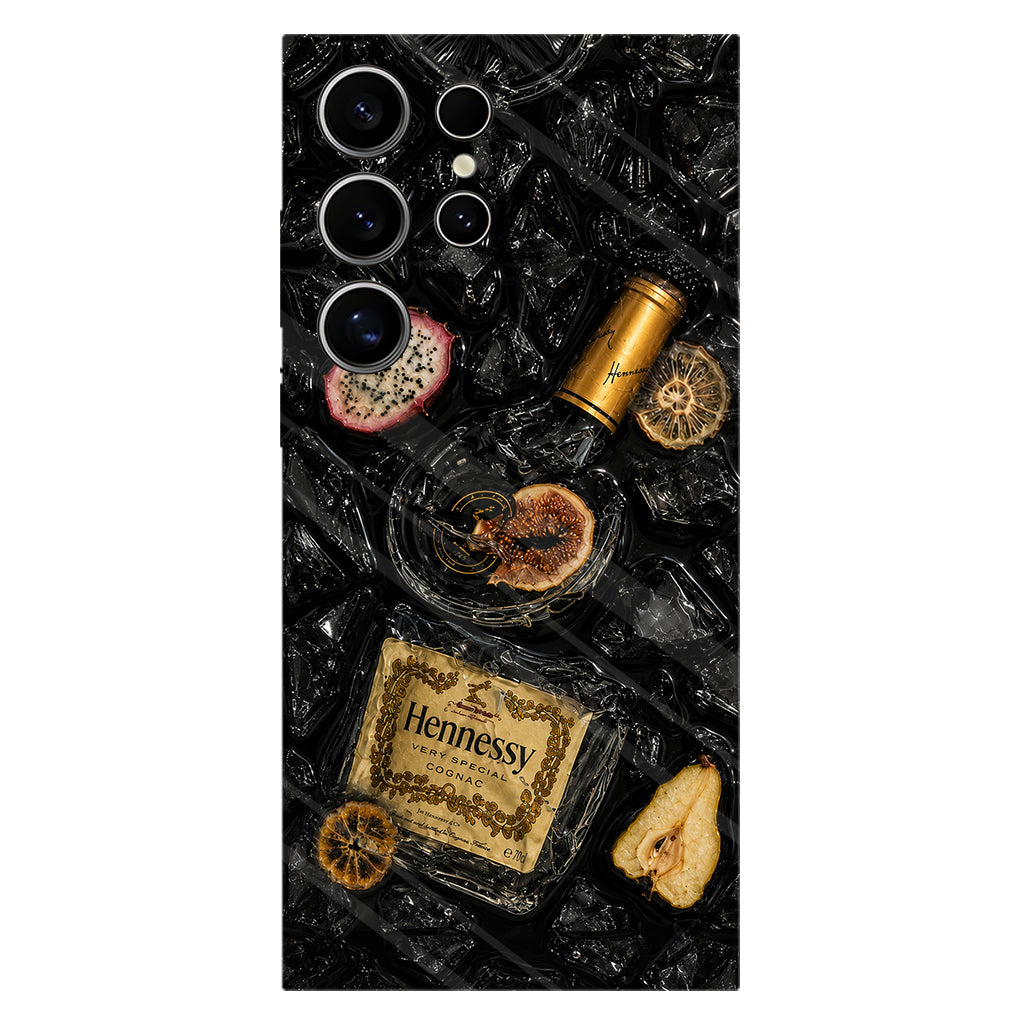 Exploding Liquor Bottle Art - Personalized Alcoholic beverage Full Print Phone Case