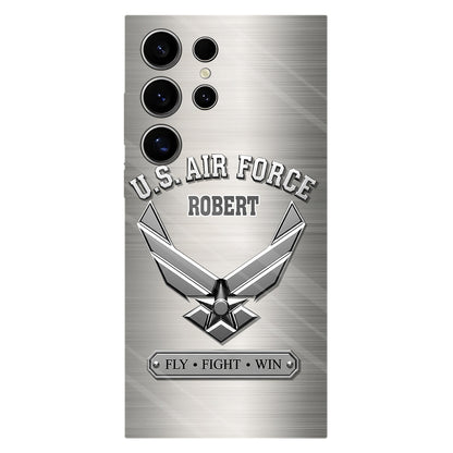 Fly · Fight · Win - Personalized Veteran Full Print Phone Case