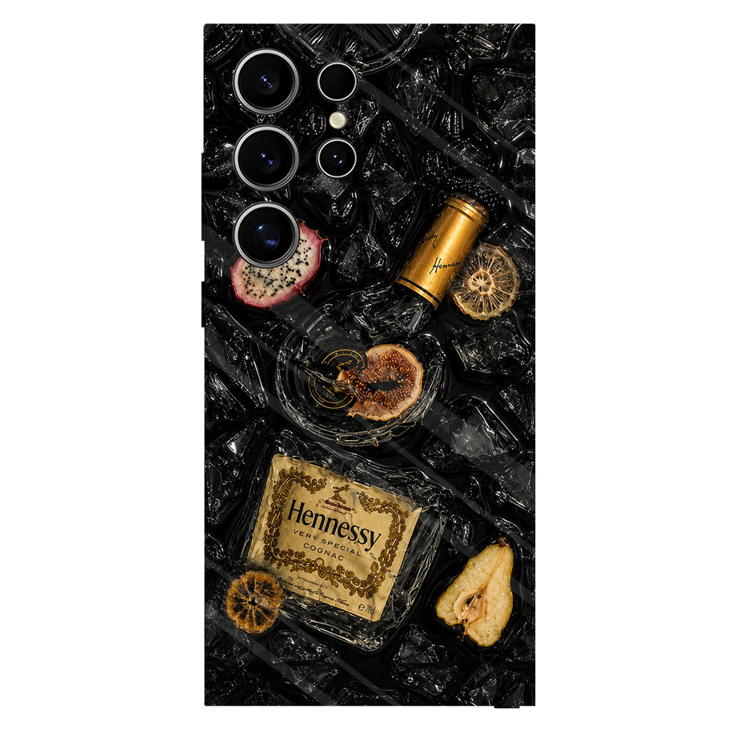 Exploding Liquor Bottle Art - Personalized Alcoholic beverage Full Print Phone Case