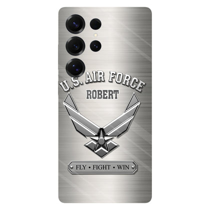 Fly · Fight · Win - Personalized Veteran Full Print Phone Case