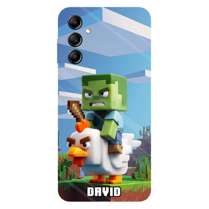 Chicken Jockey! - Personalized Block World Full Print Phone Case