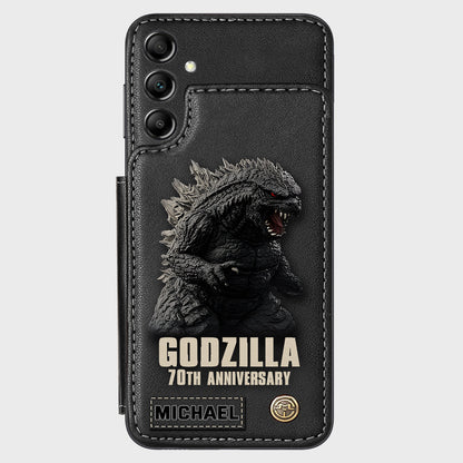 Monster 70th Anniversary Custom Name - Personalized Giant Monster Wallet Phone Case