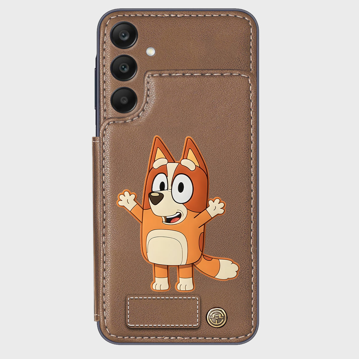 Blue Dog Custom Name - Personalized Blue Dog Wallet Phone Case