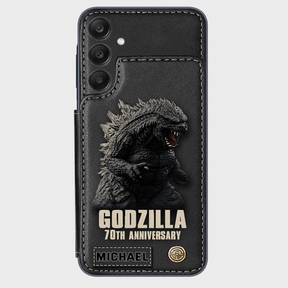Monster 70th Anniversary Custom Name - Personalized Giant Monster Wallet Phone Case