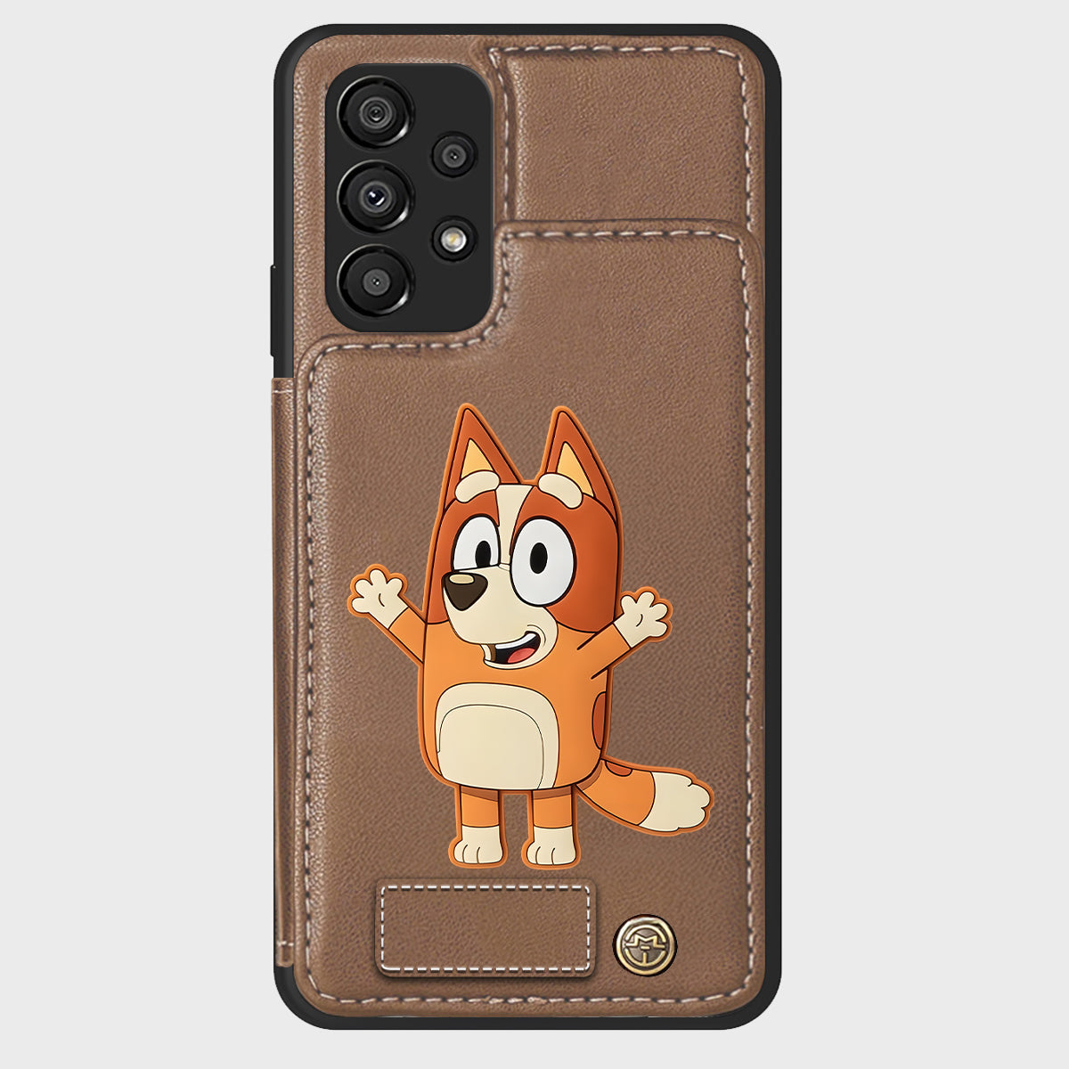 Blue Dog Custom Name - Personalized Blue Dog Wallet Phone Case