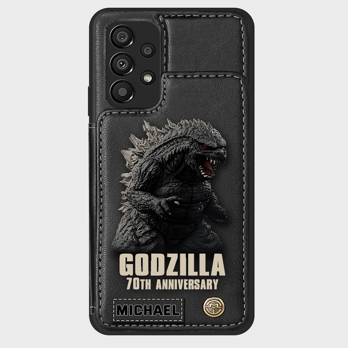 Monster 70th Anniversary Custom Name - Personalized Giant Monster Wallet Phone Case