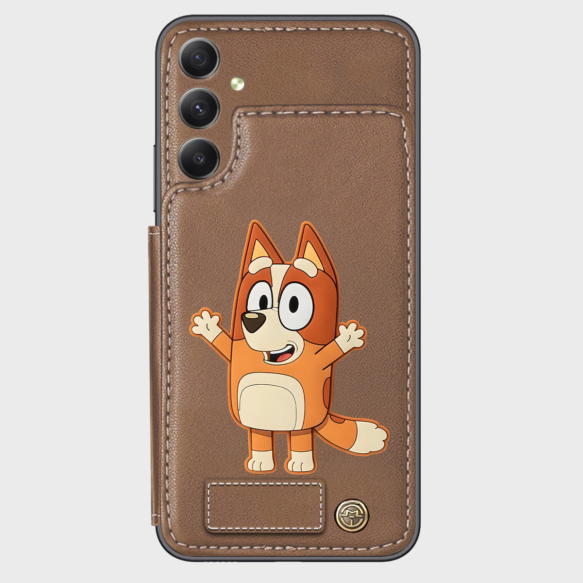 Blue Dog Custom Name - Personalized Blue Dog Wallet Phone Case