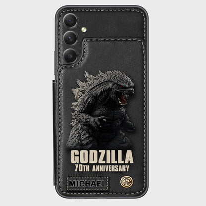 Monster 70th Anniversary Custom Name - Personalized Giant Monster Wallet Phone Case