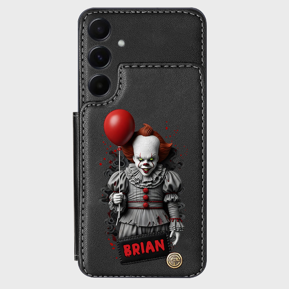 Scary Halloween - Personalized Horror Character Wallet Phone Case
