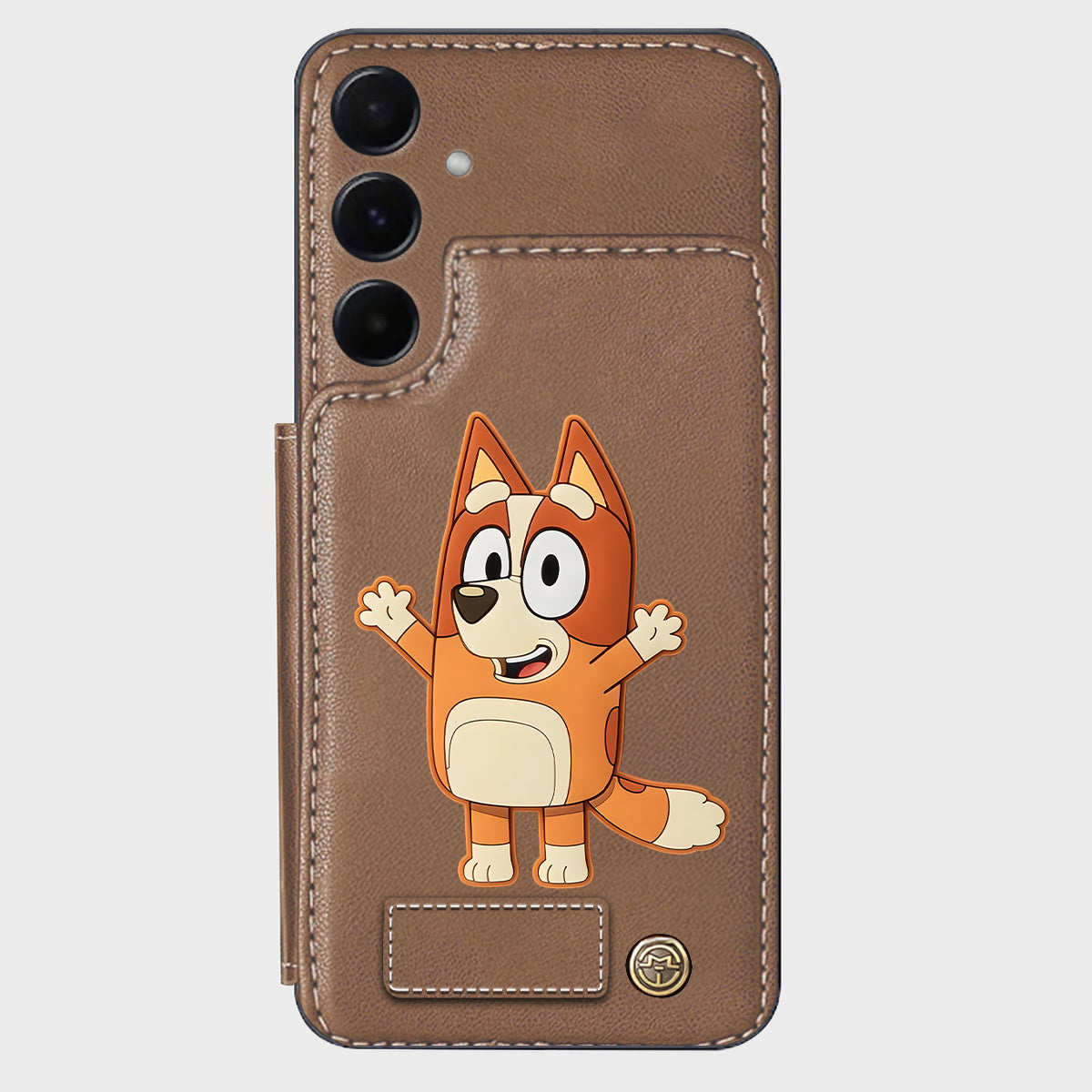 Blue Dog Custom Name - Personalized Blue Dog Wallet Phone Case