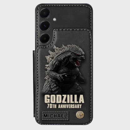 Monster 70th Anniversary Custom Name - Personalized Giant Monster Wallet Phone Case