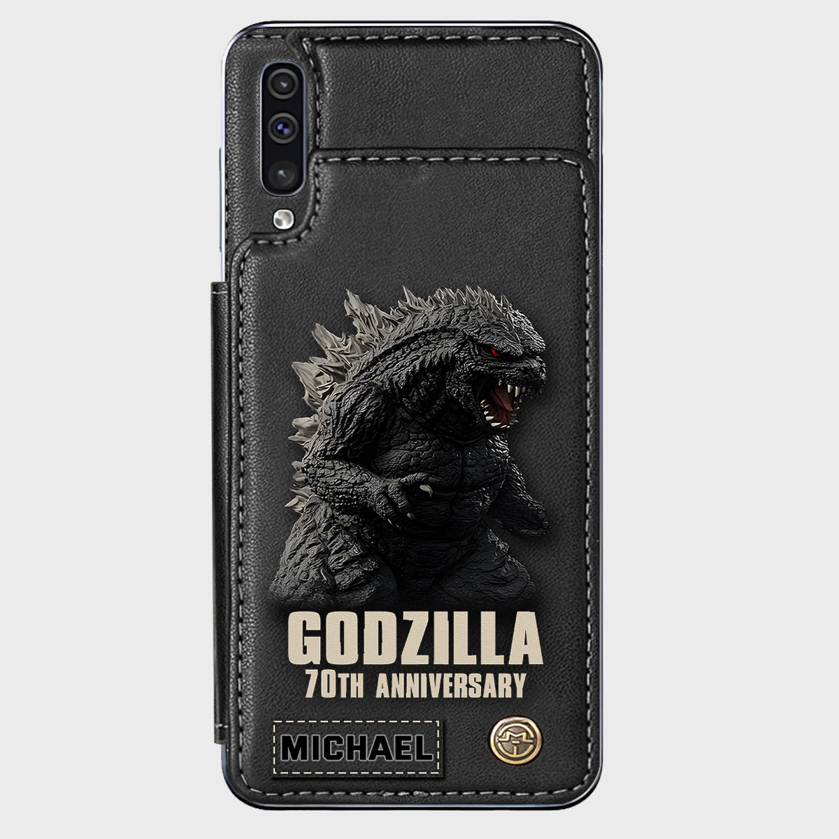 Monster 70th Anniversary Custom Name - Personalized Giant Monster Wallet Phone Case