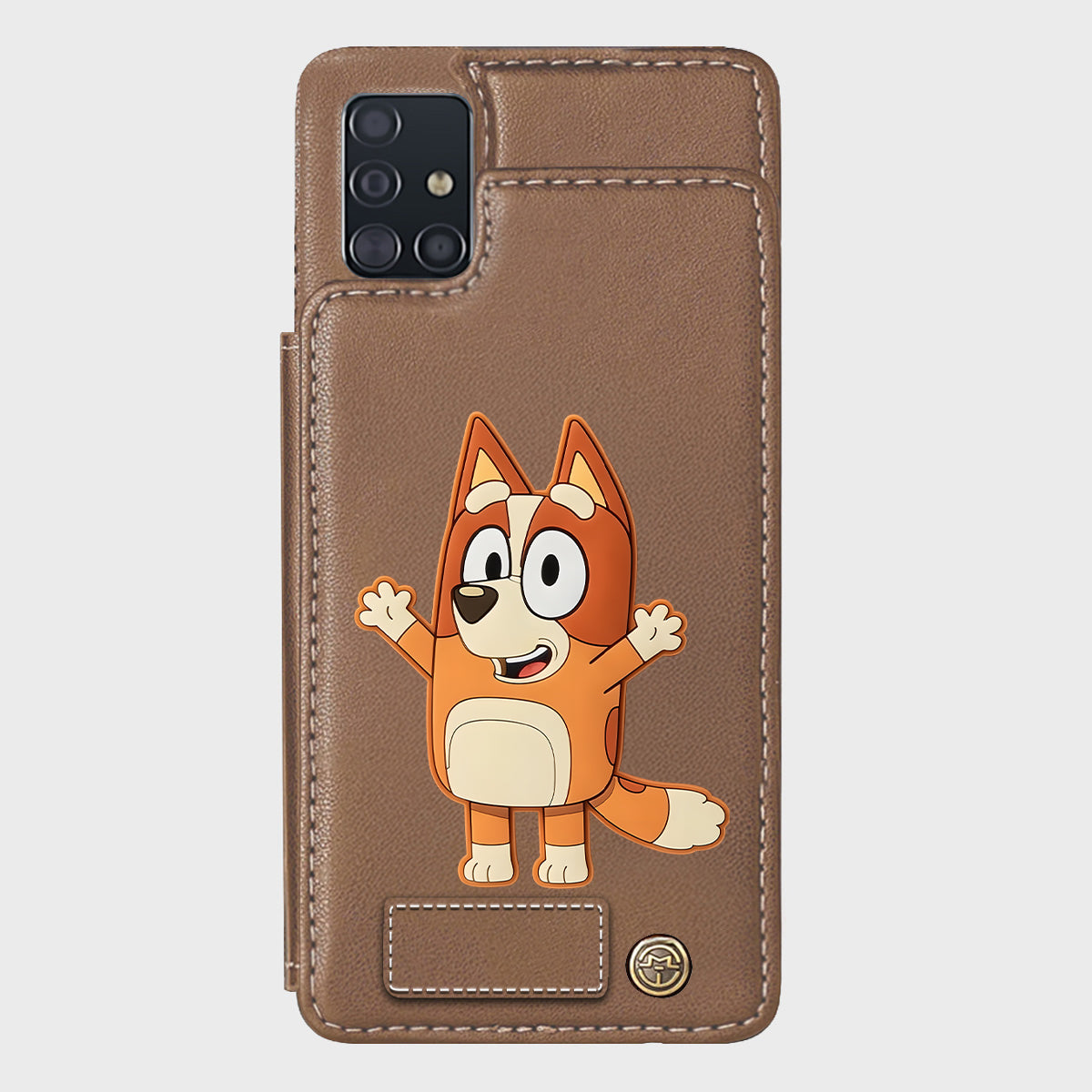 Blue Dog Custom Name - Personalized Blue Dog Wallet Phone Case