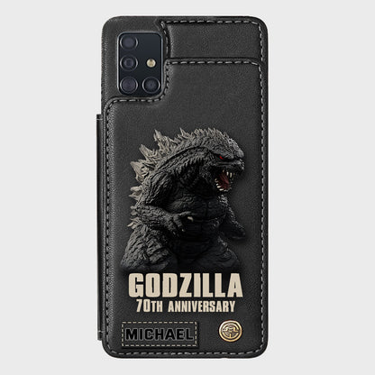 Monster 70th Anniversary Custom Name - Personalized Giant Monster Wallet Phone Case