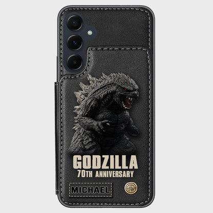 Monster 70th Anniversary Custom Name - Personalized Giant Monster Wallet Phone Case