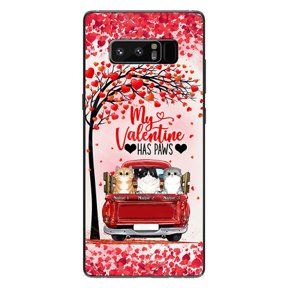 My Valentine Has Paws - Personalized Cat Phone Case